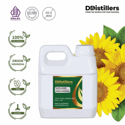 Sunflower / Bunga Matahari Carrier Oil Pure 100% | Helianthus annuus L.