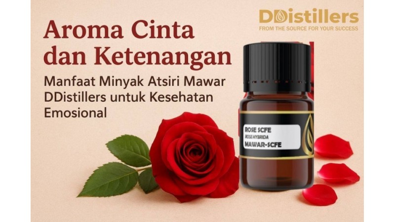 The Scent of Love and Serenity: Benefits of DDistillers Rose Essential Oil for Emotional Well-being