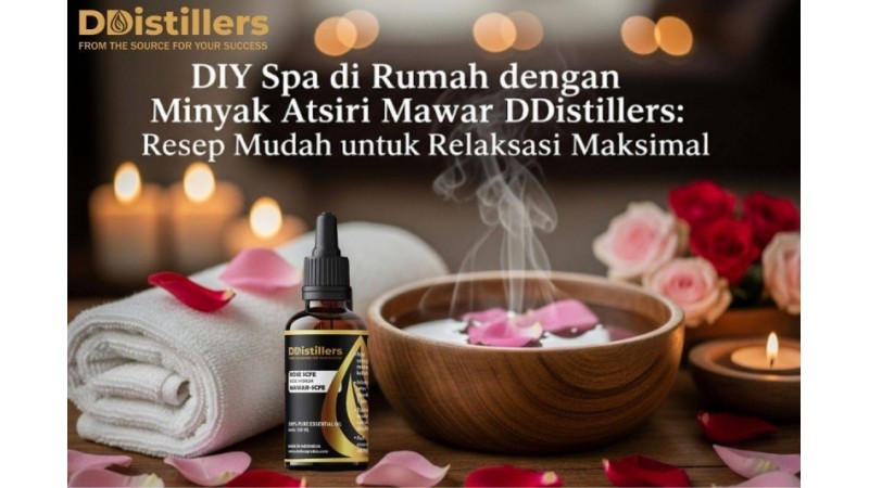 DIY Spa at Home with DDistillers Rose Essential Oil: Easy Recipes for Maximum Relaxation