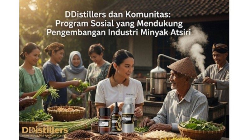DDistillers dan Komunitas: Program Sosial yang Mendukung Pengembangan Industri Minyak Atsiri