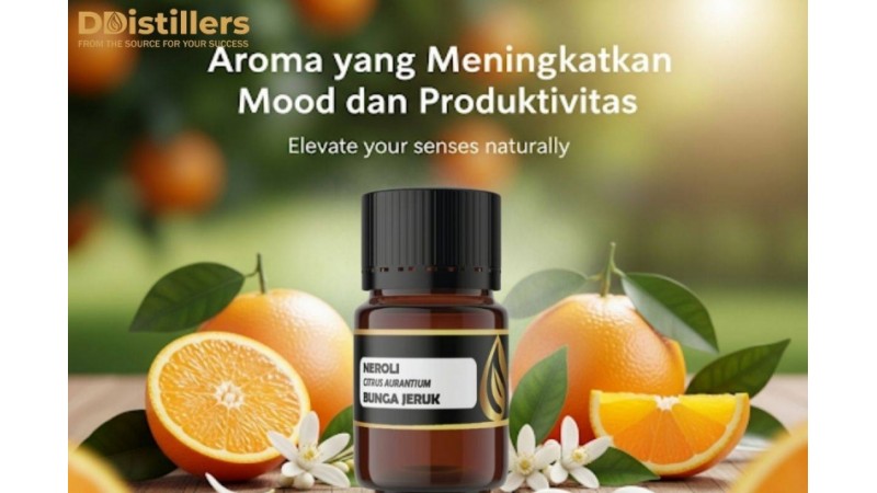 Minyak Atsiri Bunga Jeruk DDistillers: Aroma yang Meningkatkan Mood dan Produktivitas