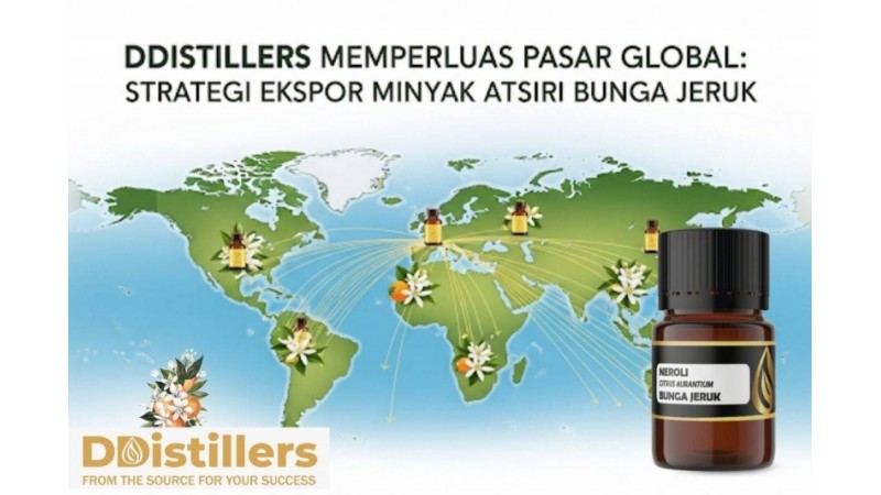 DDistillers Memperluas Pasar Global: Strategi Ekspor Minyak Atsiri Bunga Jeruk