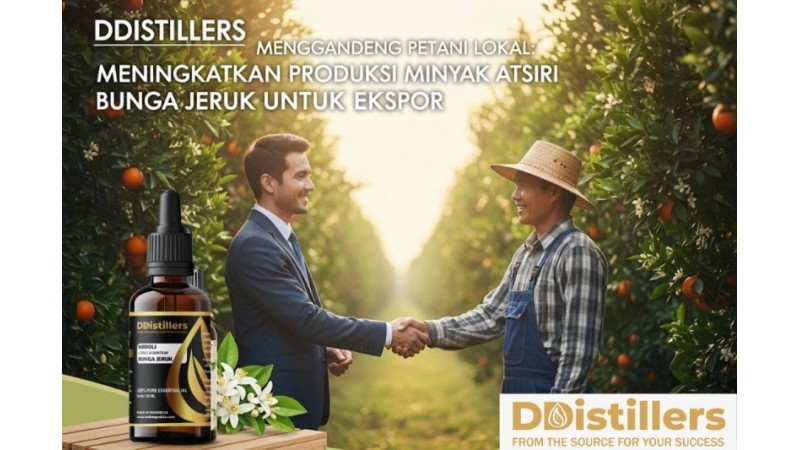 DDistillers Collaborates with Local Farmers: Boosting Neroli Essential Oil Production for Export