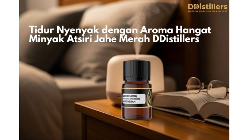 Tidur Nyenyak dengan Aroma Hangat Minyak Atsiri Jahe Merah DDistillers