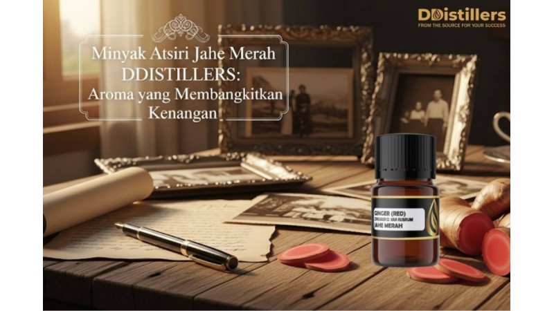 Minyak Atsiri Jahe Merah DDistillers: Aroma yang Membangkitkan Kenangan