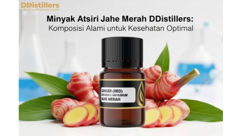 Minyak Atsiri Jahe Merah DDistillers: Komposisi Alami untuk Kesehatan Optimal