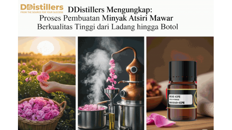 DDistillers Mengungkap: Proses Pembuatan Minyak Atsiri Mawar Berkualitas Tinggi dari Ladang hingga Botol
