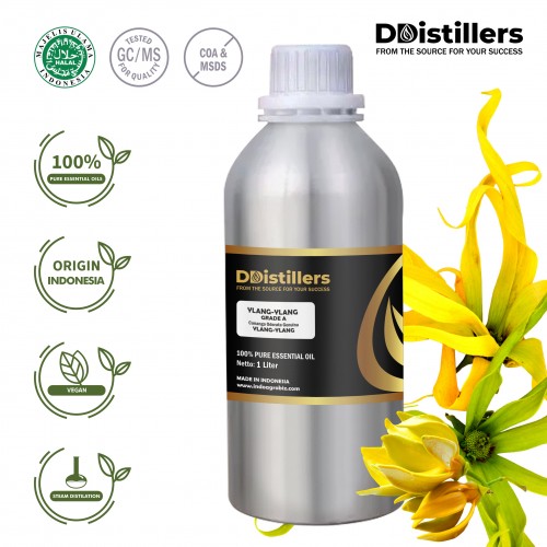 Ylang-Ylang / Kenanga Grade B Essential Oil Pure 100% | C. odorata var. genuina