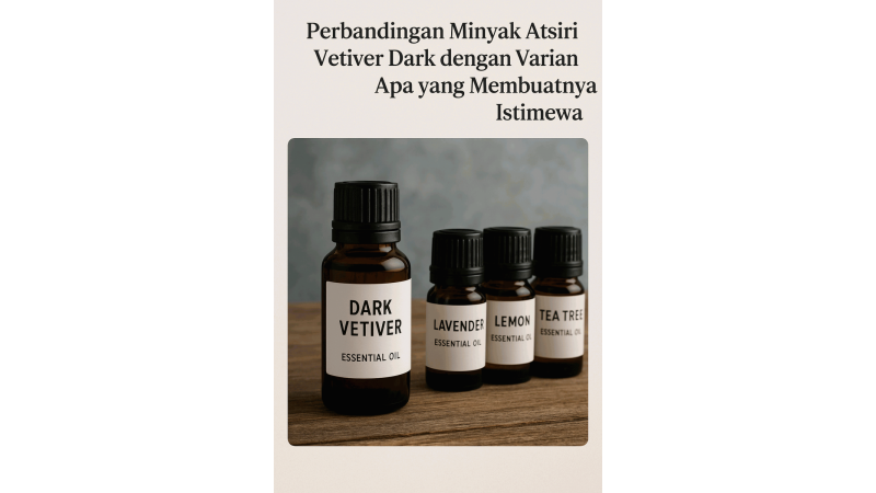 Perbandingan Minyak Atsiri Vetiver Dark dengan Varian Lain: Apa yang Membuatnya Istimewa