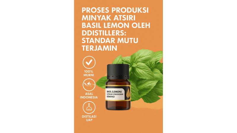  Proses Produksi Minyak Atsiri Basil Lemon oleh DDistillers: Standar Mutu Terjamin