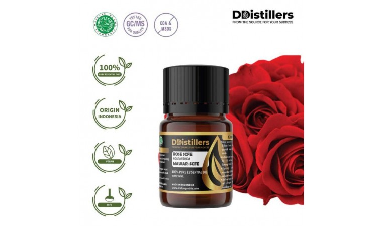 Supercritical Fluid Extraction (SCFE) Rose Essential Oil as a Natural Ingredient in Beauty and Skincare Products