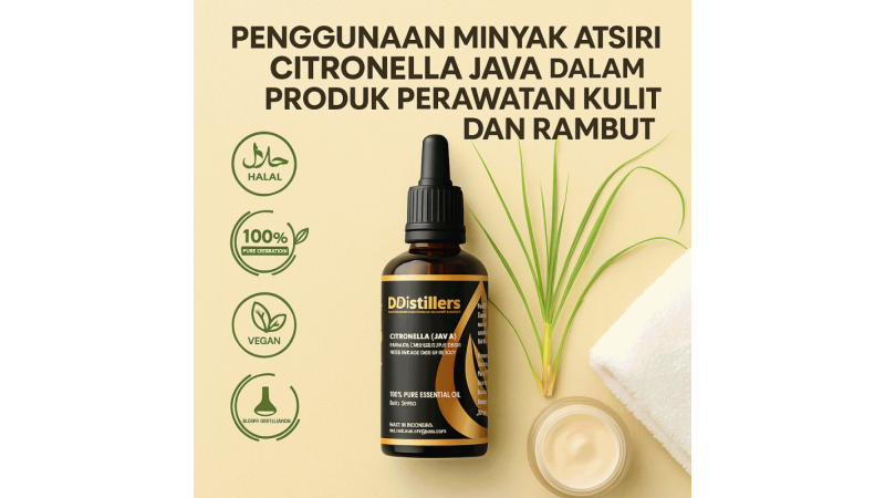 The Use of Java Citronella Essential Oil in Skin and Hair Care Products