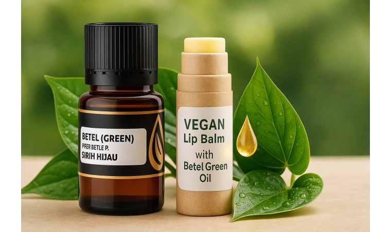 Betel Green Oil in Vegan Lip Balm: Natural Lip Moisturizer Without Chemicals