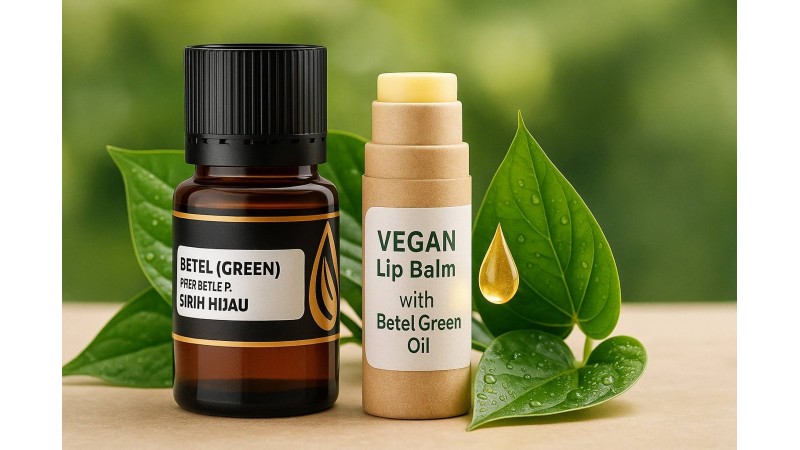 Betel Green Oil in Vegan Lip Balm: Natural Lip Moisturizer Without Chemicals