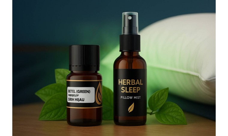 Herbal Sleep Pillow Mist with Betel Green Oil: Aromatherapy for Quality Sleep Herbal Sleep Pillow Mist with Betel Green Oil: Aromatherapy for Quality Sleep