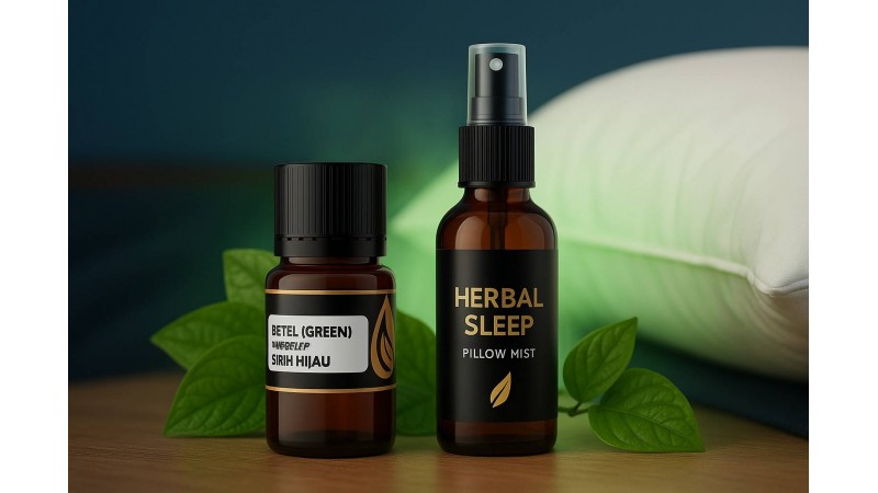 Herbal Sleep Pillow Mist dengan Betel Green Oil: Aromaterapi untuk Tidur Berkualitas