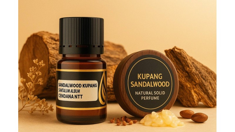 Natural Solid Perfume from Kupang Sandalwood — Eco-Friendly, Alcohol-Free Fragrance