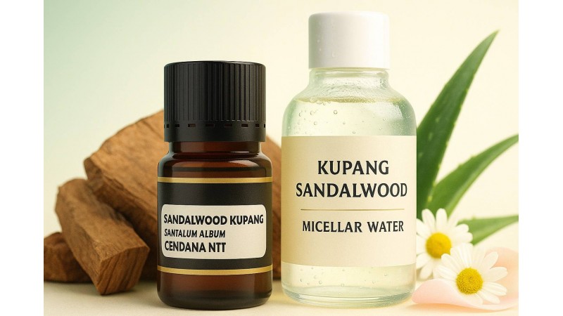 Micellar Water Berbasis Cendana Kupang: Pembersih Alami yang Menenangkan Kulit 