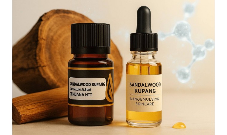 Sandalwood Kupang in Nanoemulsion Skincare: Modern Technology for Maximum Efficacy