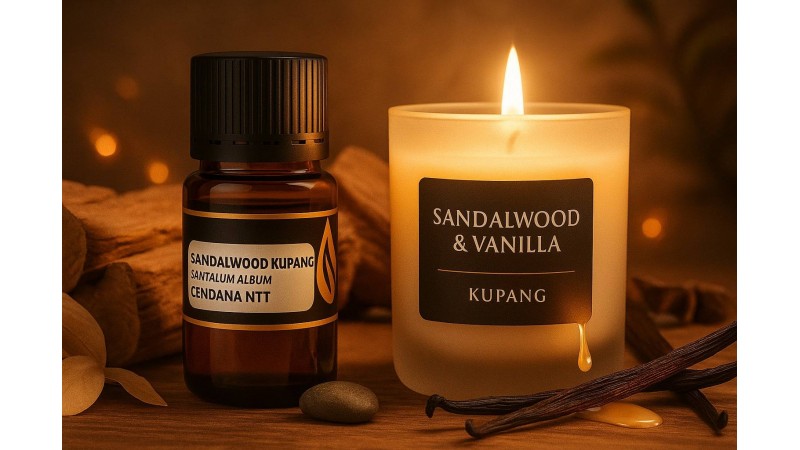 Aromatherapy Candle Sandalwood & Vanilla Kupang: Kehangatan untuk Ruang dan Jiwa
