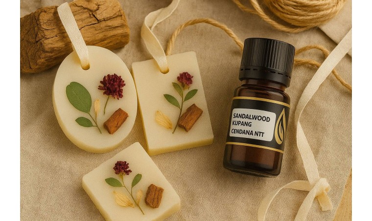 Sandalwood Kupang Wax Tablet: Eco-Friendly Fragrance for Wardrobes and Cars