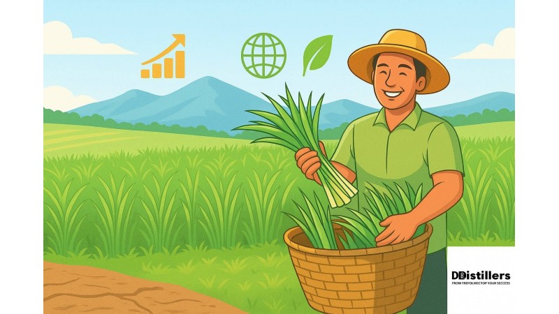 Dampak Ekonomi Sereh Dapur DDistillers: Dari Lahan Kritis Menjadi Komoditas Global