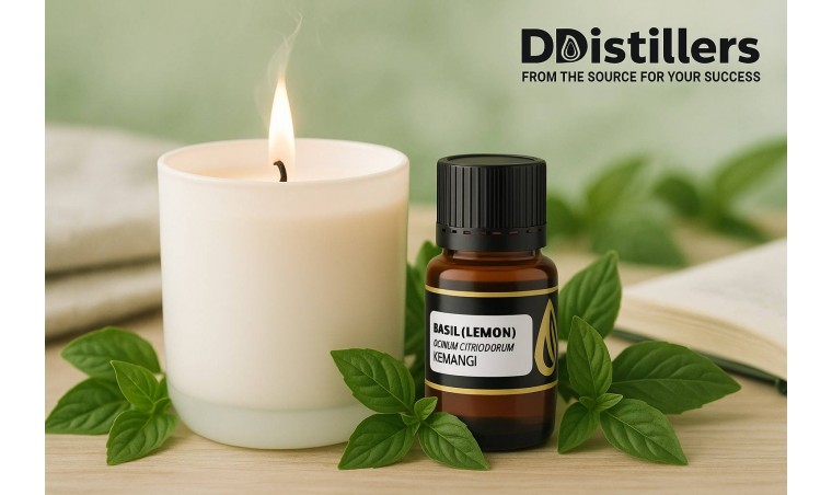 The Scent of Serenity: DDistillers’ Aromatherapy Candles with Basil Essential Oil