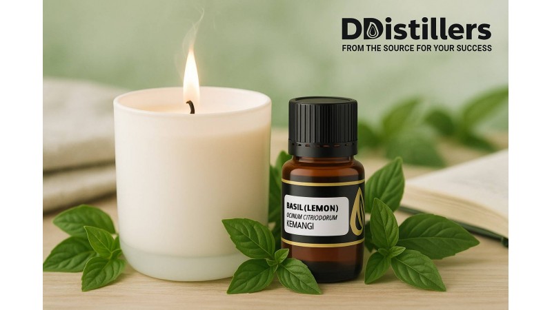 The Scent of Serenity: DDistillers’ Aromatherapy Candles with Basil Essential Oil