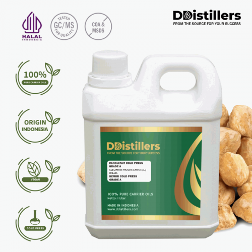 Candlenut Cold Press Grade A / Kemiri Carrier Oil Pure 100% | Aleurites mollucannus