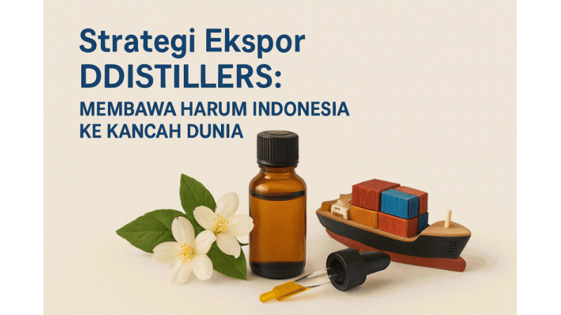Strategi Ekspor DDistillers: Membawa Harum Indonesia ke Kancah Dunia