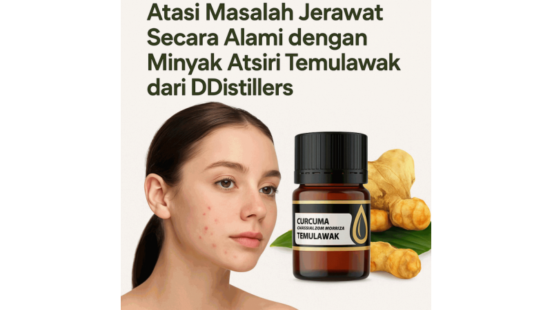 Atasi Masalah Jerawat Secara Alami dengan Minyak Atsiri Temulawak dari DDistillers