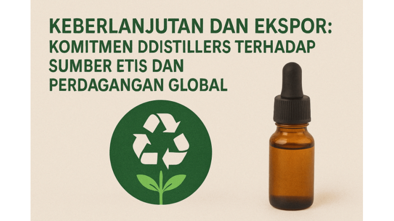 Keberlanjutan dan Ekspor: Komitmen DDistillers terhadap Sumber Etis dan Perdagangan Global