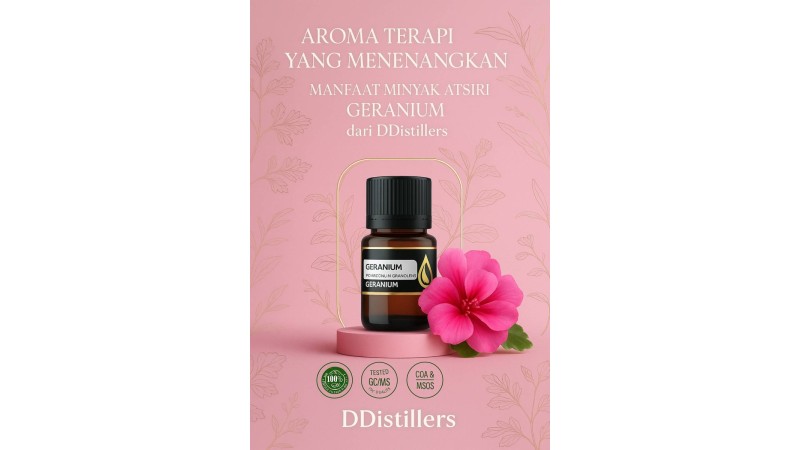Aroma Terapi yang Menenangkan: Manfaat Minyak Atsiri Geranium dari DDistillers