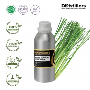 Lemongrass East Indian / Sereh Dapur Timur Essential Oil Pure 100% | Cymbopogon flexuosus (Nees ex Steud.) W. Watson