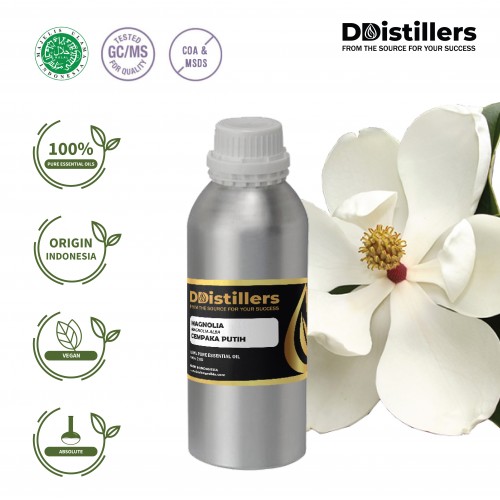 Magnolia / Cempaka Putih Absolute Oil Pure 100% | Magnolia alba DC./Michelia alba