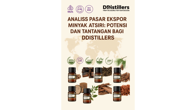 Analisis Pasar Ekspor Minyak Atsiri: Potensi dan Tantangan bagi DDistillers