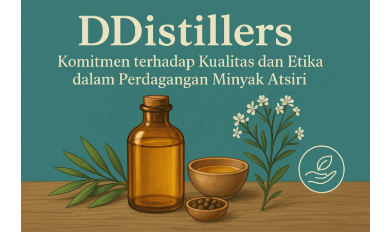 DDistillers: Komitmen terhadap Kualitas dan Etika dalam Perdagangan Minyak Atsiri