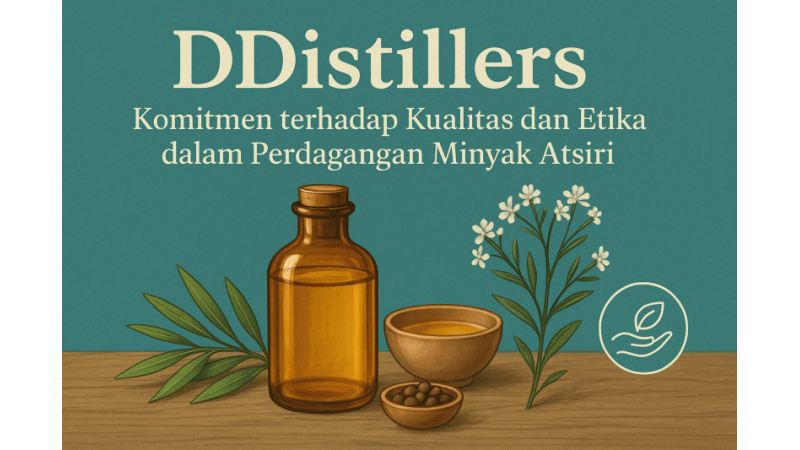 DDistillers: Komitmen terhadap Kualitas dan Etika dalam Perdagangan Minyak Atsiri
