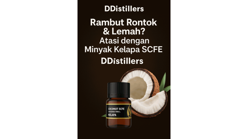 Hair Fall & Weak Hair? Solve It with DDistillers SCFE Coconut Oil