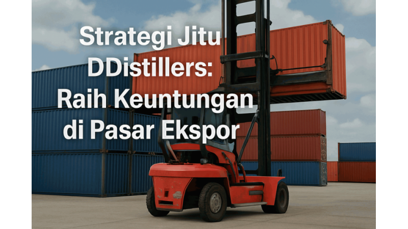 Strategi Jitu DDistillers: Raih Keuntungan di Pasar Ekspor
