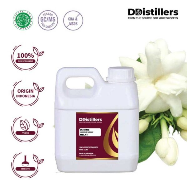 005574a0dec848e6917fd3168a9b8a95.jpg Hydrosol Jasmine / Melati 100%, 500ML-1L HDPE