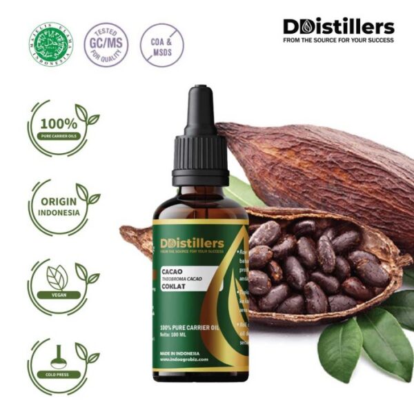 Cacao / Coklat Carrier Oil Pure 100%, 50-100ML GS
