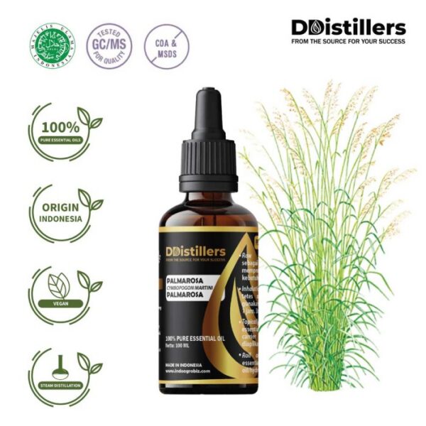 Palmarosa / Palmarosa Essential Oil Pure 100%, 50-100ML GS
