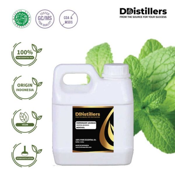 Peppermint (Cornmint) / Cornmint Essential Oil Pure 100%, 500ML-1L HDPE/SS