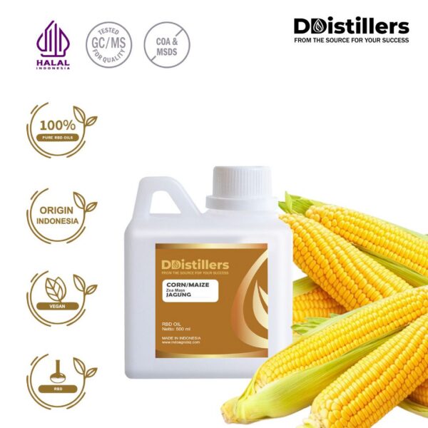 Corn / Maize / Jagung RBD Oil Pure 100%, 500ML-1L HDPE