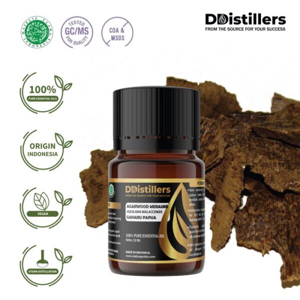 Agarwood Merauke / Gaharu Papua Essential Oil Pure 100%, 3-12ML GS