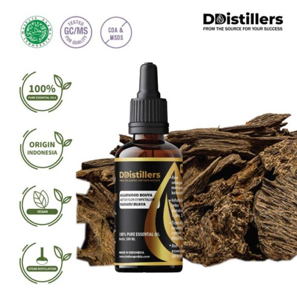 Agarwood Bouya / Gaharu Buaya Essential Oil Pure 100%, 50-100ML GS