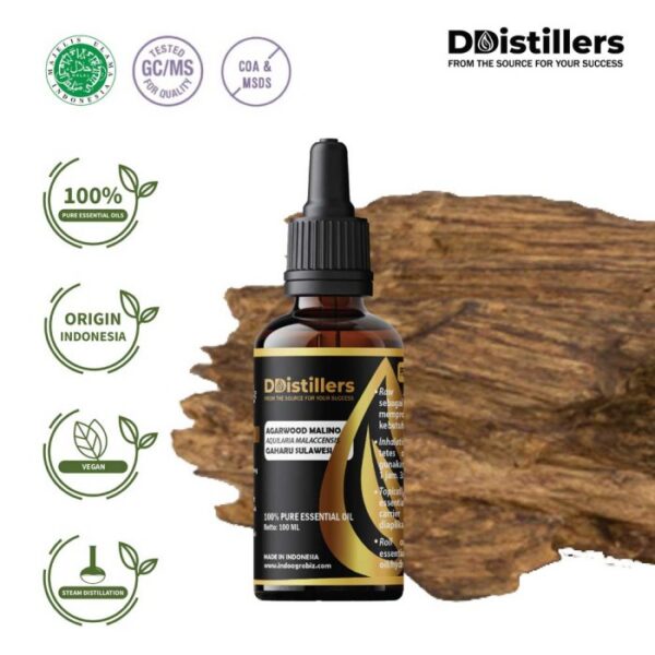 Agarwood Malino / Gaharu Sulawesi Selatan Essential Oil Pure 100%, 50-100ML GS