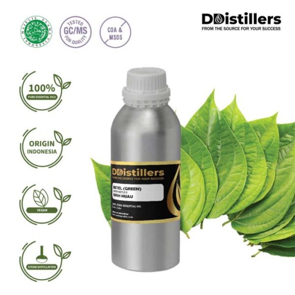 Betel Green / Sirih Hijau Essential Oil Pure 100%, 500ML-1L HDPE/SS