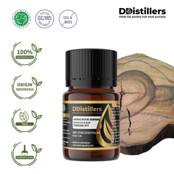Sandalwood (Kupang) / Cendana NTT Essential Oil Pure 100%, 2-10ML GS